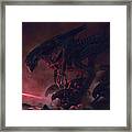 Vader Vs Aliens 4 Framed Print