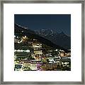 Valley Clouds In Namche Bazaar Framed Print