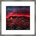 Valley Of Fire Arch Framed Print