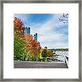 Vancouver - Fall At Coal Harbour Framed Print
