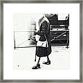 Vanishing Lady
#woman #city #walking Framed Print