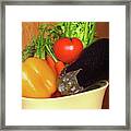 Vegetable Bowl Framed Print