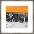 Veld Fire Framed Print