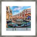 Venetian Gondola Canal Shoppes Framed Print