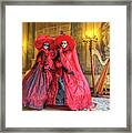 Venetian Ladies In The Palace Framed Print