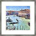 Venice Canal Framed Print