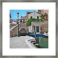 Venice Piazzetta And Bridge Framed Print