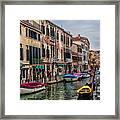 Venice Street Scenes Framed Print
