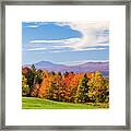 Vermont Autumn View Framed Print