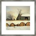 Vermont Hay Barn Framed Print