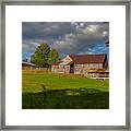 Vermont Hilltop Farm Framed Print
