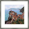 Pomeriggio A Bellagio Anzi A Vernazza Framed Print