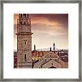 Verona Cathedral From St Peter's Hill Framed Print