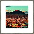 Vesuvio, Panorama From Naples - 01 Framed Print