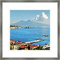 Vesuvio, Panorama From Naples - 02 Framed Print