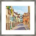 Via Browning In Asolo Veneto Italy Framed Print