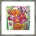 Vibrant Flowers Framed Print