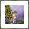Victoria And The Butterfly Framed Print