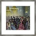 Victorian Ball By Gustave Dore Framed Print