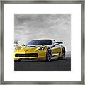 Victory Yellow Framed Print