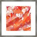 View From Above In Orange Framed Print