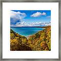 View From Cut River Bridge Framed Print