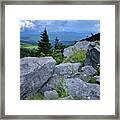 View From Grandfather Mtn Nc Framed Print