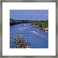 View From The Bridge Of Lions Framed Print