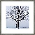 View From The Eastend In The Snow Today Framed Print