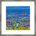 View From Top Of Court House Hill Framed Print