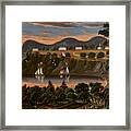 View Of Hudson River At West Point Framed Print