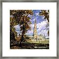 View Of Salisbury Cathdral Framed Print