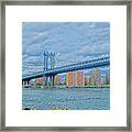 View Of The Manhattan Bridge Framed Print