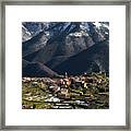 Village Of Utelle Framed Print