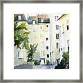 Village Saint Paul Watercolor Painting Of Paris Framed Print