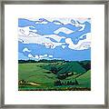 Vineyard Landscape 1 Framed Print