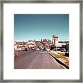 Vintage 1950s View Of Congress Avenue Looking North From South Congress Avenue Framed Print
