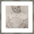Vintage Baby Boy Framed Print