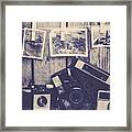 Vintage Camera Gallery Framed Print