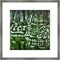 Vintage Coke Bottle Close Up Framed Print