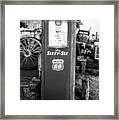 Vintage Gas Pump Framed Print
