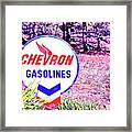 Vintage Gasoline Sign Framed Print