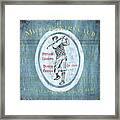 Vintage Golf Blue 2 Framed Print