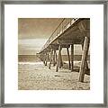 Vintage Hermosa Beach, California Framed Print