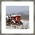 Vintage Mccormick Tractor Framed Print