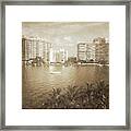 Vintage Miami Beach Framed Print