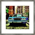 Vintage Nypd. #car #nypd #nyc Framed Print