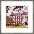 Vintage Panorama Of The Fondren Science Building At Southern Methodist University - Dallas Texas Framed Print