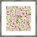 Vintage Peonies And Hydrangeas Framed Print