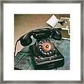 Vintage Phone Framed Print